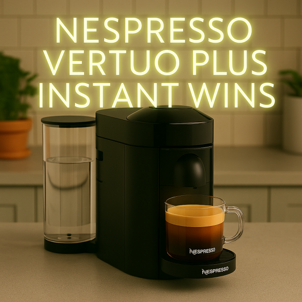 NESPRESSO VERTUO PLUS + INSTANT WINS! WIN FOR 99P!