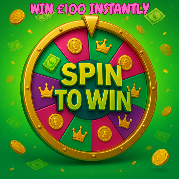 SPIN TO WIN - £500 PRIZE POT - 89 INSTANT WINS + £100 END PRIZE!!